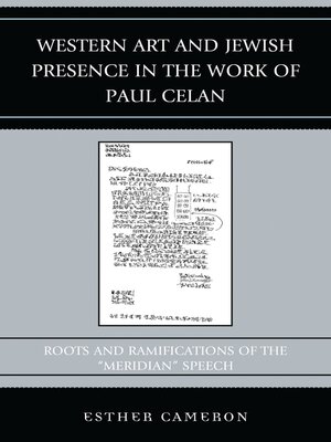 cover image of Western Art and Jewish Presence in the Work of Paul Celan